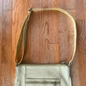 tan vintage cream lucky brand leather purse thumbnail 3