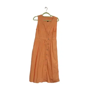 J. Crew Coral Rosina Sleeveless Midi Wrap Dress Sz 10 thumbnail 2