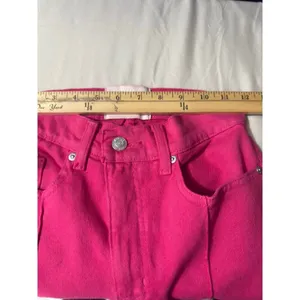 Revice Denim Venus Flares Star Butt High Rise Jeans Pink Fuchsia Size 26 Retro Y2K thumbnail 11