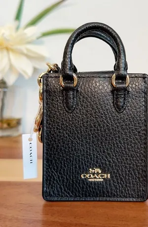 NWT Coach North/South Mini Tote Bag‎ Charm thumbnail 1