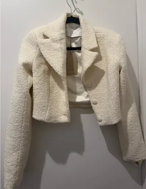 Meshki Boucle cropped blazer  thumbnail 1