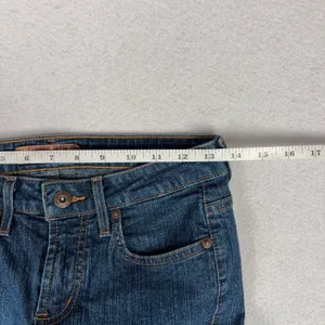 VTG L.E.I. Bootcut Jeans Juniors 1 Blue Mid Rise Denim Western Downtown Girl Y2K thumbnail 7