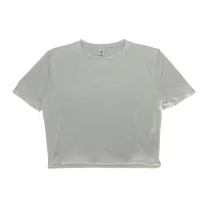 Lululemon Wundermost Ultra-Soft Nulu Cropped‎ T-Shirt White Size S thumbnail 2