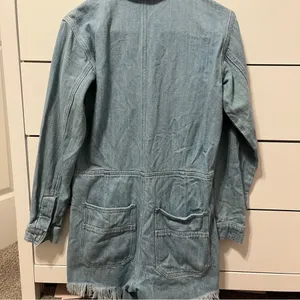 Free People Shapeshifter Shortall in Light Denim thumbnail 3