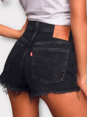 Levi’s 501® ORIGINAL FIT HIGH RISE JEAN SHORTS size 24 thumbnail 2