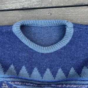 Vintage Purple/Blue Diamond Argyle Sweater Knitwear thumbnail 3