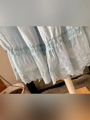 Lace Trim Light Blue Forever Young Bloomer Pants thumbnail 4