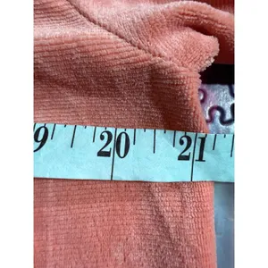 Armani Exchange‎ Velour Crewneck Sweatshirt Coral Ribbed Trim Logo Women thumbnail 7