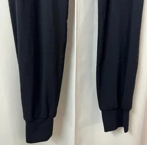 SheIn Solid Black Stretchy Waist High Rise Joggers Athletic Pants Size Medium thumbnail 6