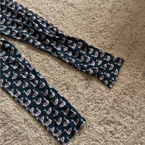 Roller Rabbit Swan Print Pajama Set Size‎ XS Pima Cotton Navy Blue thumbnail 4