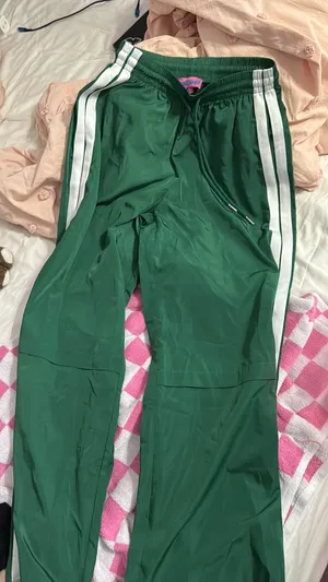 Edikted green and white pants thumbnail 1