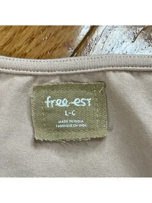 Free People Onda Dropped waist Long Sleeve Stretch Cotton Dress Square neck Sz L thumbnail 12