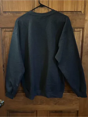 Cabela's Big buck gray Charcoal Sequin Deer Crewneck Sweatshirt Size large thumbnail 4