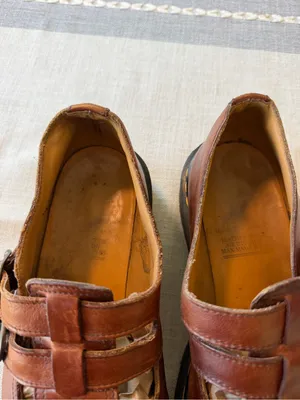 Vintage Dr. Martens 8065 Brown Leather Mary Jane Shoes Made in England Size 9 thumbnail 10