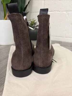 Zara Chelsea Suede Boots Size 37 thumbnail 4
