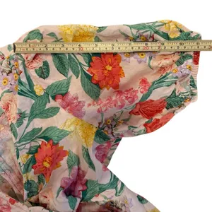 Old Navy Women's Floral Fit & Flare Maxi Dress Size M Multicolor Linen Bkend thumbnail 7