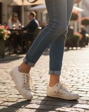 Converse Chuck Taylor All Star low-top sneakers in ivory leather Size 8 Women’s thumbnail 1
