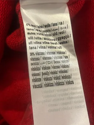 Farm Rio Wool & Cashmere Blend Red Heartful Knit Cardigan thumbnail 10