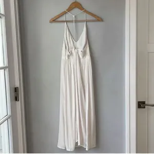 Kimchi Blue White Silky T Strap Midi Dress thumbnail 4