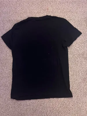 Sabrina Carpenter Black Short-Sleeve Graphic Tee with Red Logo thumbnail 4