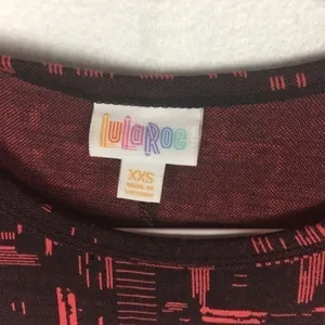 Lularoe Carly‎ Abstract Print Short Sleeve Dress thumbnail 3
