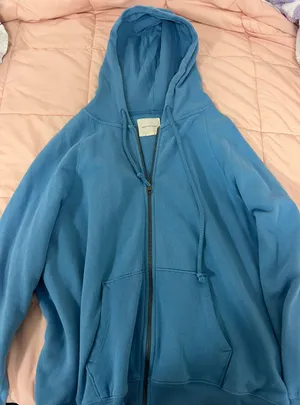 American Eagle Outfitters Blue Zip Up Hoodie thumbnail 1