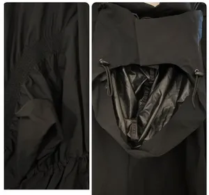 Fabletics black ruched utility jacket  thumbnail 9