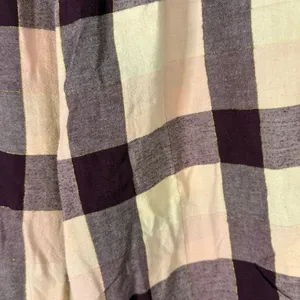 Secret Treasures Beige and Burgundy Plaid Lounge Pajama Pants — Size Small thumbnail 4