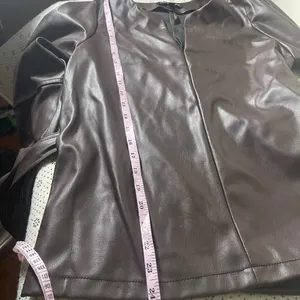 Banana Republic brown vegan leather jacket thumbnail 8