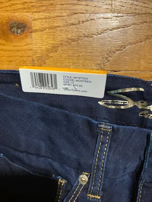 Seven7 Dark Wash tummyless Jeans - women’s size 12 nwt thumbnail 3