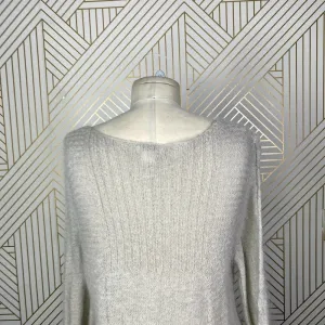 Sundance Catalog Wool Mohair Knit Beige Ribbed Sweater Size US‎ Large thumbnail 9