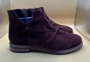 Kelsi Dagger Brooklyn Ego Ankle Boots Women’s 8.5 Brown Suede Zip Boho Western thumbnail 1