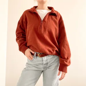 A New Day Rust Half-Zip Pullover thumbnail 2