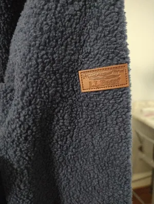 LL bean Navy Fleece Cozy Cottage FunnelNeck thumbnail 2