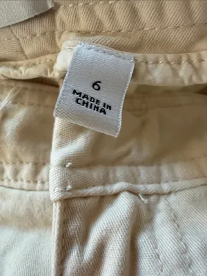 Aritzia Sun-deh Carpenter Utility Pants Cream Ivory Organic Cotton Size 6 thumbnail 5
