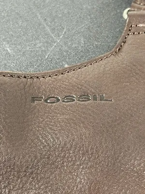 Fossil Soft Genuine Leather Purse Brown Everyday Crossbody Shoulder Bag thumbnail 10