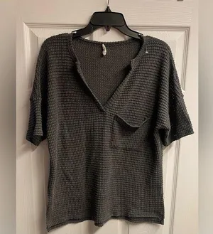 Bibi Boutique Dark Gray Pocket V thumbnail 1