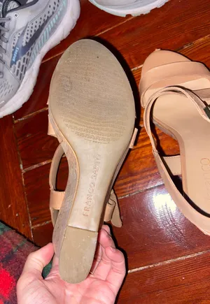 beige cork wedges thumbnail 4