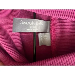 Sweaty Betty Melody Luxe Fleece Sweatshirt in Amaranth Pink Size Small 6 thumbnail 5