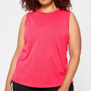 Fabletics Raspberry Fizz Pink 100% Cotton Athletic Tank Top Size XL thumbnail 1
