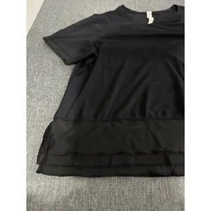 Lululemon Women Sole Training Short Sleeve Shirt Sheer With Ruffle Detail Sz 12 thumbnail 3