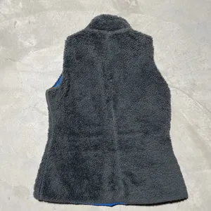 Vtg Patagonia Reversible Fleece Zip Up Sherpa Pile Vest Blue Grey Women's SZ S thumbnail 6