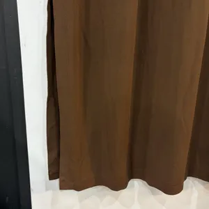Michael Kors Brown Sleeveless Maxi Tank Dress Size Medium Side Slit Minimalist thumbnail 4