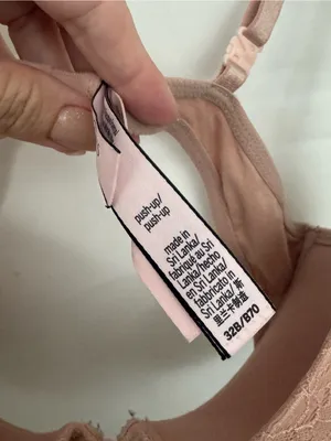Victoria’s Secret Lace Push-Up Bra Dusty Blush Pink 32B thumbnail 2