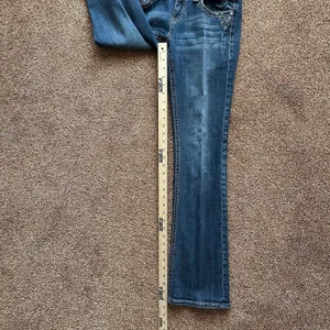 Grace in LA Jeans Womens 27x32 Blue Bootcut Rhinestone Embellished Bling Western thumbnail 8