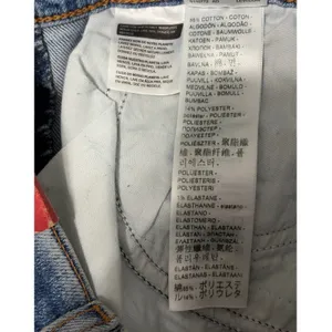 Levis Wedgie Straight High Rise Distressed Raw Hem Jeans Blue 24x28 NEW US Sz 0 thumbnail 7