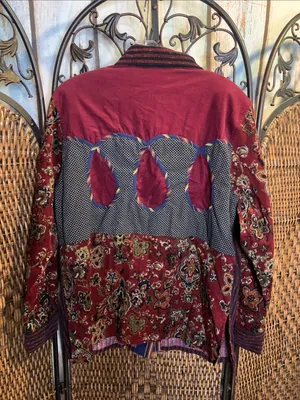 Vintage Koos of Course! Corduroy Patchwork 100% Cotton Top thumbnail 5