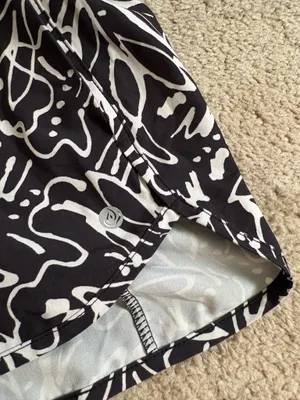 Apana Black and White Athletic Shorts thumbnail 2