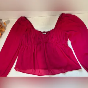 Abercrombie & Fitch Deep Pink Blouse thumbnail 2