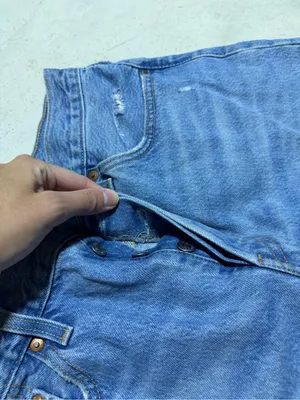 Levi’s premium denim 501 Classic Blue Denim Cutoff Shorts 29 thumbnail 2